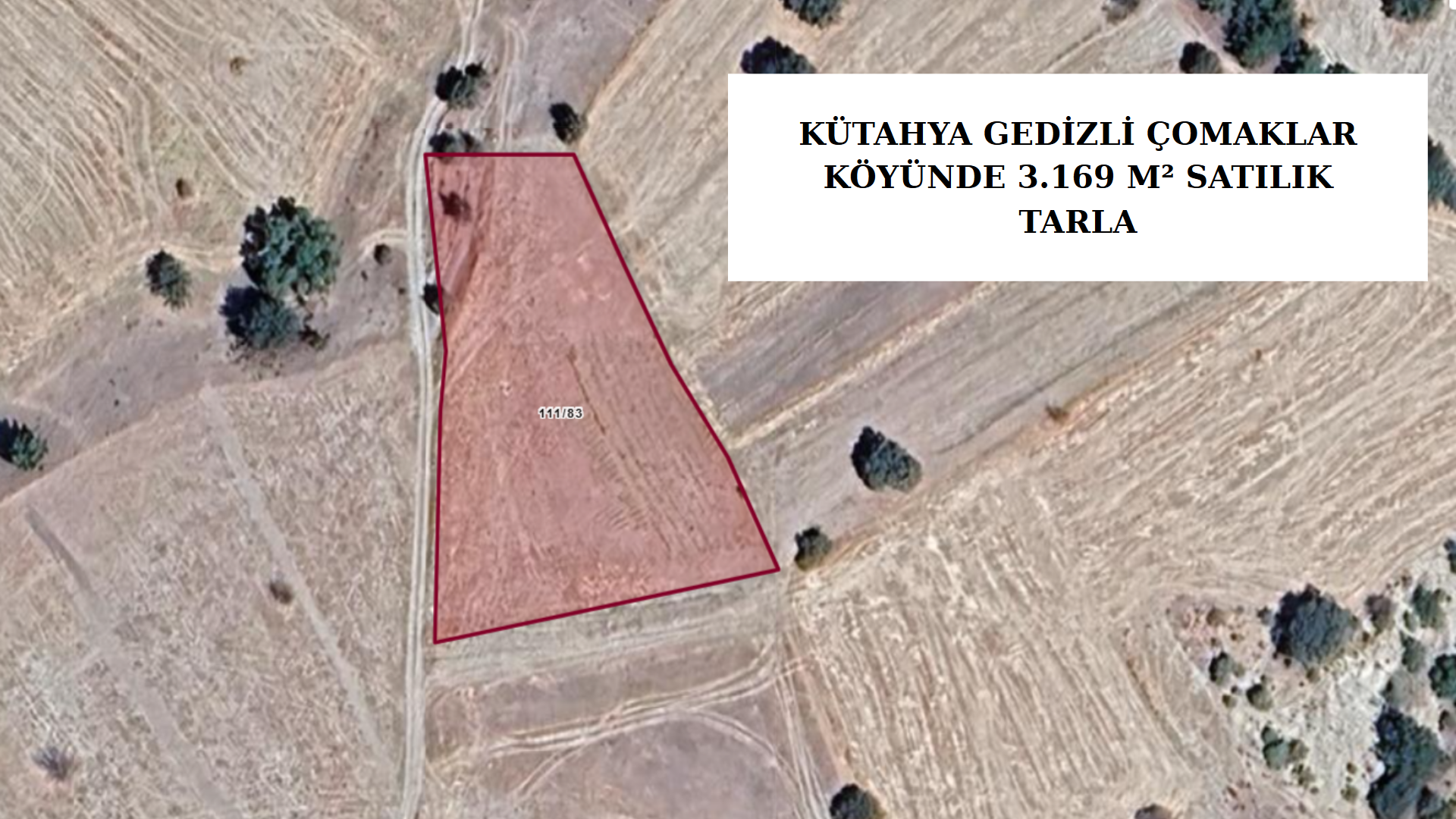 KÜTAHYA GEDİZ ÇOMAKLAR KÖYÜNDE 3.169 M² SATILIK ARSA - KÜTAHYA GEDİZ fotoğraf 6